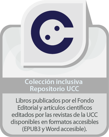 Libros publicados por el Fondo Editorial y artículos científicos editados por las revistas de la UCC disponibles en formatos accesibles (EPUB3 y Word accesible).